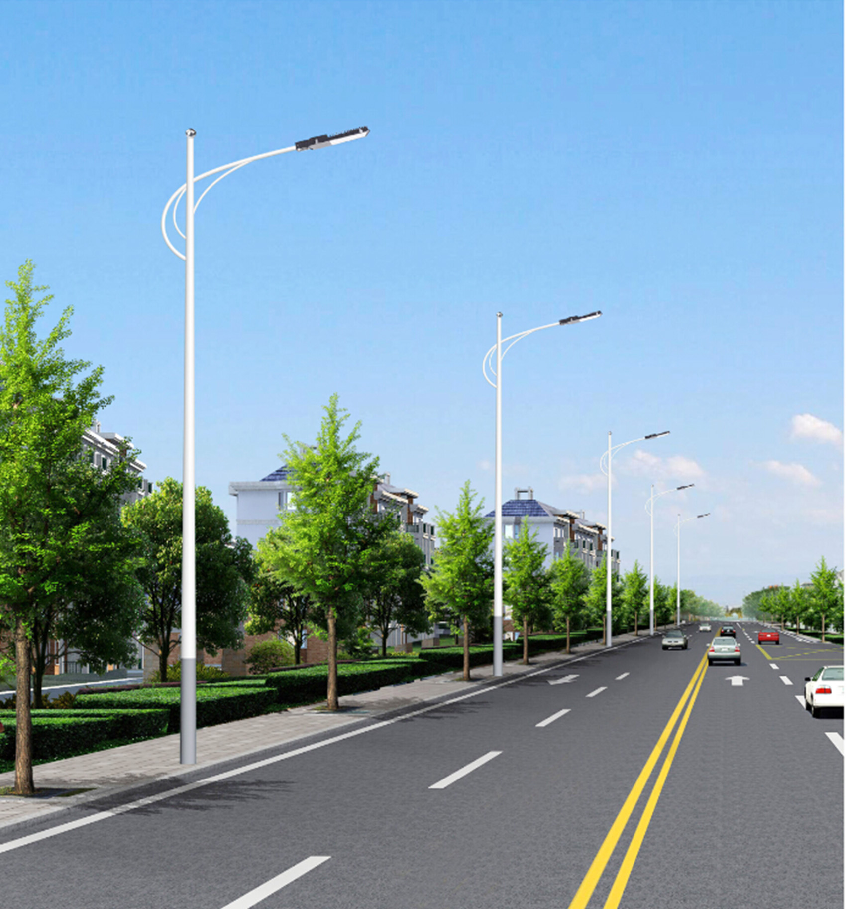 云南昆明西山區馬街鎮太陽能路燈工程